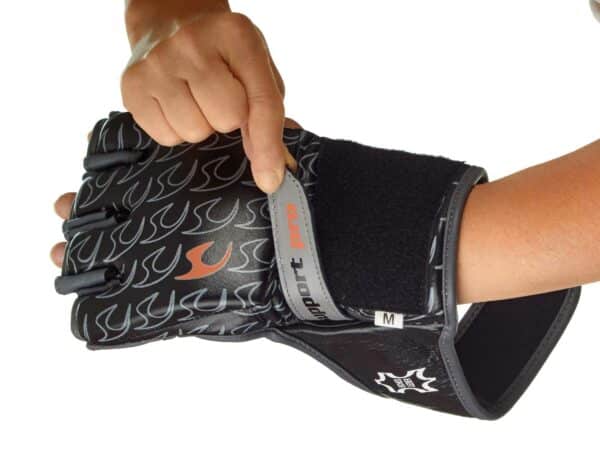 GUANTILLAS FREEFIGHT TRAINING SUPPORT PRO JUSPORTS de cuero - Imagen 5