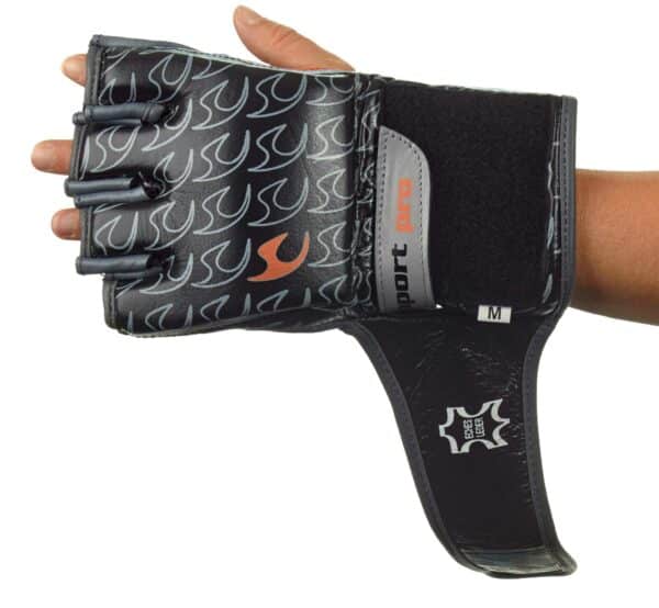 GUANTILLAS FREEFIGHT TRAINING SUPPORT PRO JUSPORTS de cuero - Imagen 6