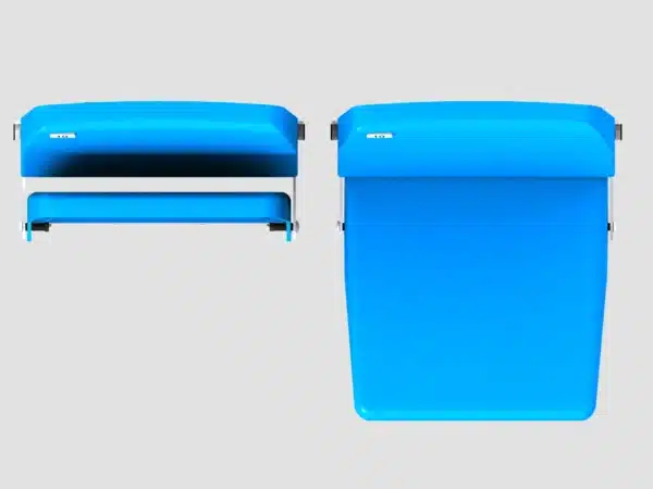 ASIENTO PLEGABLE DE GRADA-CON RESPALDO FIJO Y ASIENTO ABATIBLE AUTOMATICAMENTE - Imagen 2