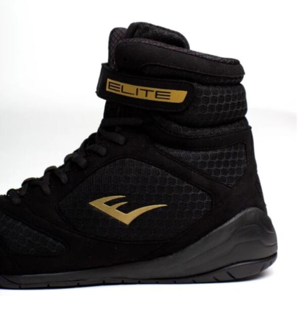 Everlast Elite 2 Boxing Shoes Negro-Oro - Imagen 6