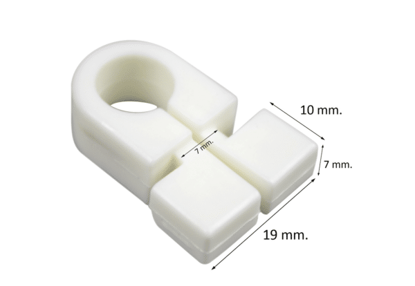 Gancho Poliamida para fijación de red. Blanco. Bolsa 50 uds PORTERIAS FUTBOL - Imagen 7