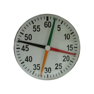Cronómetro 4 agujas 80 cm con caja Acero Inox.