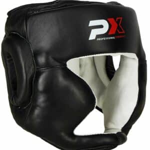 CASCO BOXEO DE CUERO CON MENTONERA PX