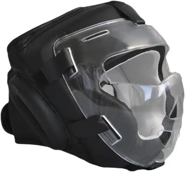 CASCO PROTECTOR DE CUERO CON PANTALLA PX boxeo - Imagen 4