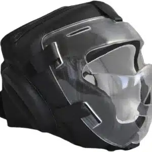 CASCO PROTECTOR DE CUERO CON PANTALLA PX boxeo