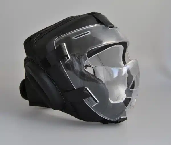 CASCO PROTECTOR DE CUERO CON PANTALLA PX boxeo - Imagen 2