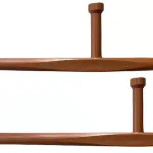 TONFAS DE PLÁSTICO MARRONES