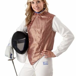 Chaqueta eléctrica de florete mujer Inox Rojo ESGRIMA