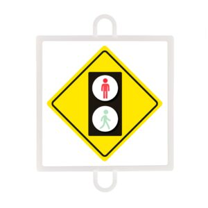 PANEL DE SEÑALIZACIÓN TRÁFICO DE ADVERTENCIA Nº 5 (PEATONES ROJO)
