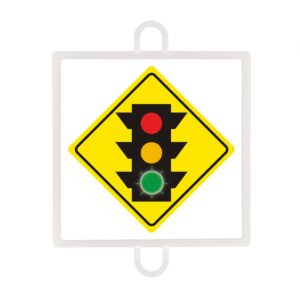 Panel de señalización tráfico de advertencia nº 3 (semáforo verde)