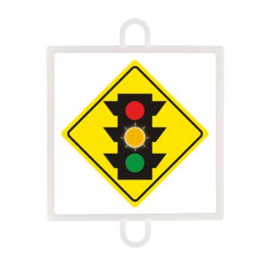 Panel de señalización tráfico de advertencia nº 2 (semáforo ambar)