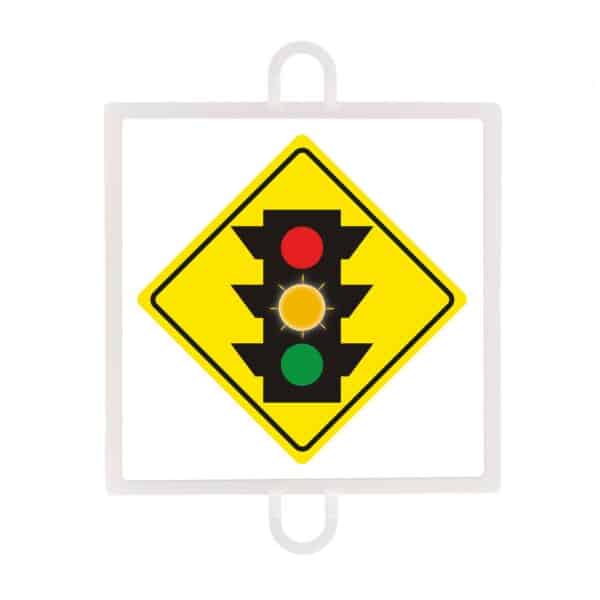 Panel de señalización tráfico de advertencia nº 2 (semáforo ambar)