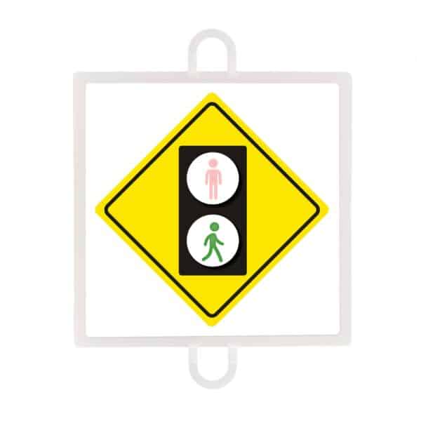 PANEL DE SEÑALIZACIÓN TRÁFICO DE ADVERTENCIA Nº 4 (PEATONES VERDE)