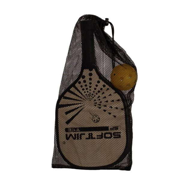 JUEGO PALAS PICKLEBALL MADERA CON PELOTA Y FUNDA - Imagen 7