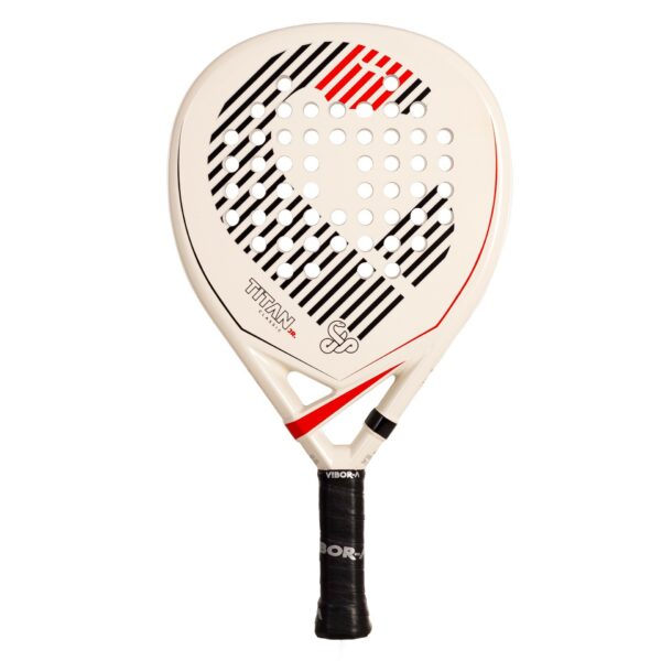 PALA PÁDEL VIBOR-A TITAN JUNIOR CLASSIC WHITE - Imagen 2
