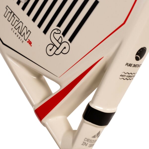 PALA PÁDEL VIBOR-A TITAN JUNIOR CLASSIC WHITE - Imagen 4