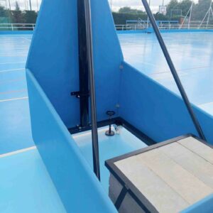 Protecciones laterales y trasera para canastas portatiles minibasket
