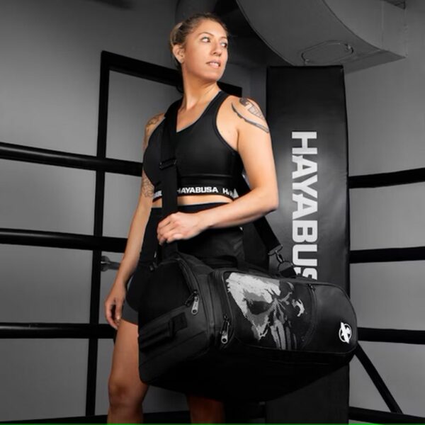 Hayabusa Marvel's The Punisher Duffle Bag Negro MOCHILA - Imagen 3