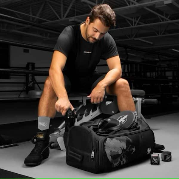 Hayabusa Marvel's The Punisher Duffle Bag Negro MOCHILA - Imagen 2