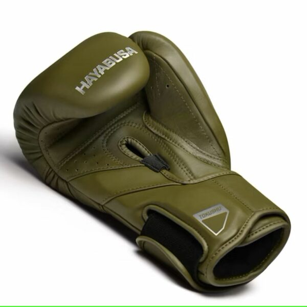 Hayabusa T3 Kanpeki Boxing Gloves Verde-Marron GUANTES BOXEO CUERO NATURAL - Imagen 3