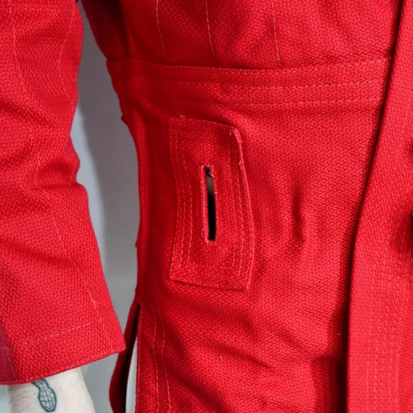 KURKA SAMBO TEJIDO HERRINGBONE 550GR. ROJA CHAQUETA - Imagen 3