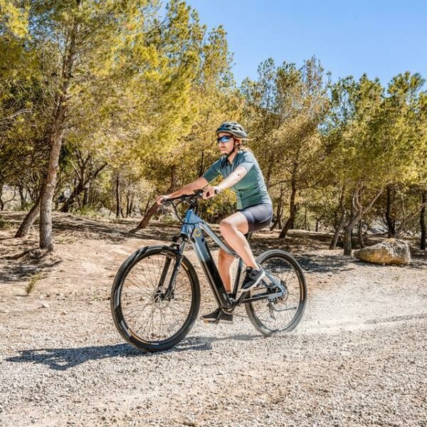 Mountain Avanti Bicicleta eléctrica de montaña 29", con 120Km de autonomía , suspensión delantera SR Suntour, cambio Shimano Cues de 10 velocidades y doble disco de freno hidráulico Tektro. - Imagen 3