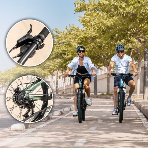 Mountain Millor Bicicleta eléctrica de montaña 27,5", con 90Km de autonomía , doble suspensión, cambio Shimano 18 velocidades y doble disco de freno hidráulico. - Imagen 4