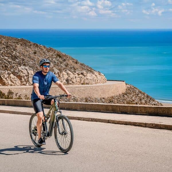 Mountain Supreme Bicicleta eléctrica de montaña 29", con 120Km de autonomía , doble suspensión, cambio Shimano Cues de 10 velocidades y doble disco de freno hidráulico Tektro preguntar stock. - Imagen 8
