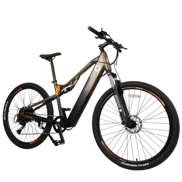 Mountain Supreme Bicicleta eléctrica de montaña 29", con 120Km de autonomía , doble suspensión, cambio Shimano Cues de 10 velocidades y doble disco de freno hidráulico Tektro preguntar stock. - Imagen 11