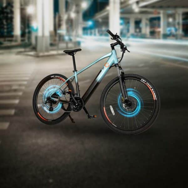 Mountain Ventus Bicicleta eléctrica de montaña 27,5", con 90Km de autonomía , suspensión delantera, cambio Shimano 24 velocidades y doble disco de freno hidráulico - Imagen 6