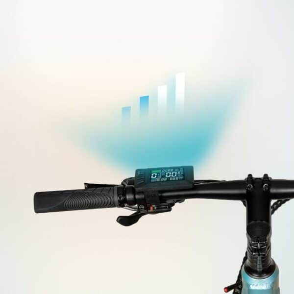 Mountain Ventus Bicicleta eléctrica de montaña 27,5", con 90Km de autonomía , suspensión delantera, cambio Shimano 24 velocidades y doble disco de freno hidráulico - Imagen 5