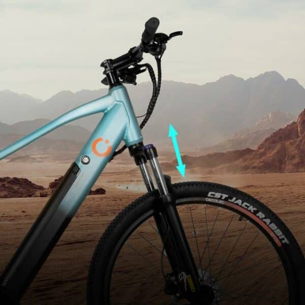 Mountain Ventus Bicicleta eléctrica de montaña 27,5", con 90Km de autonomía , suspensión delantera, cambio Shimano 24 velocidades y doble disco de freno hidráulico - Imagen 2