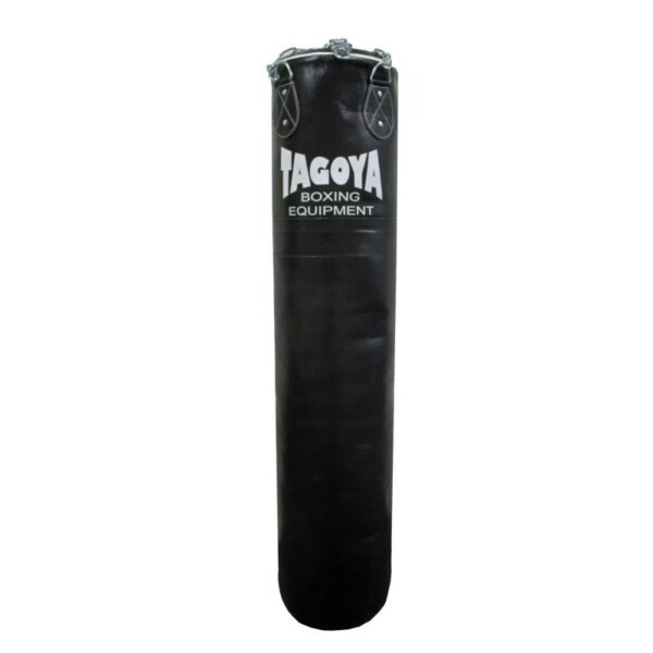 Saco de boxeo en piel de alta calidad (relleno), con cadenas. 150/180 CM 40cm ancho,diametro