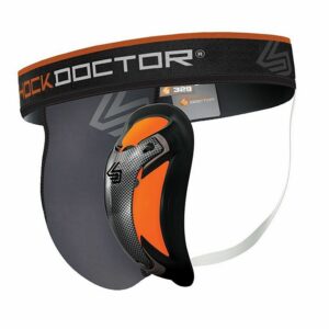Shock Doctor Coquilla Carbon Flex & Suspensorio Ultra Pro Gris