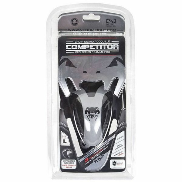 Venum Protector Genital & Suspensorio Competitor Negro-Gris COQUILLA - Imagen 4