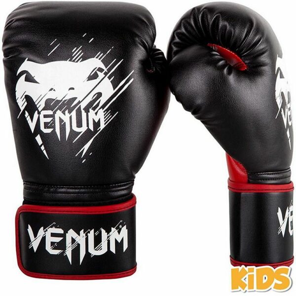 Venum Guantes Infantiles Contender Negro-Rojo boxeo