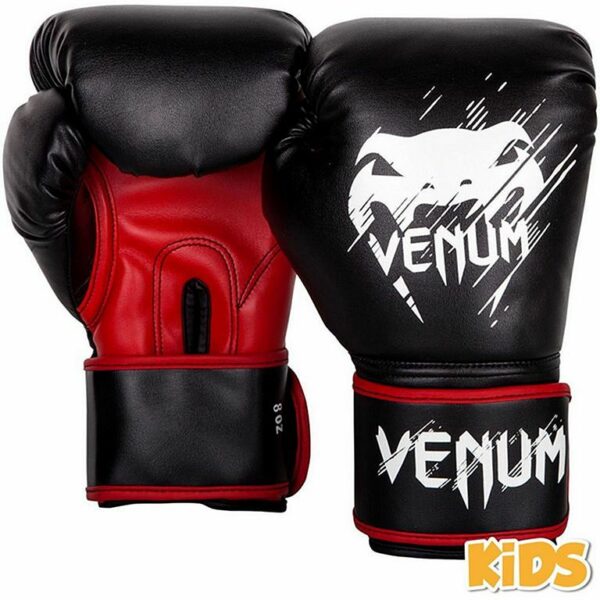 Venum Guantes Infantiles Contender Negro-Rojo boxeo - Imagen 4