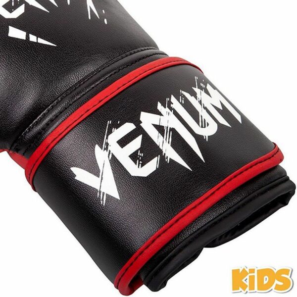 Venum Guantes Infantiles Contender Negro-Rojo boxeo - Imagen 3