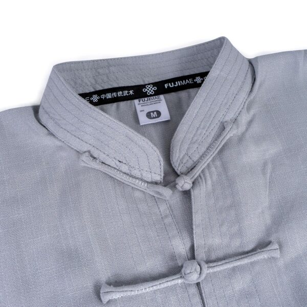 Chaqueta Kung Fu Lino gris - Imagen 16