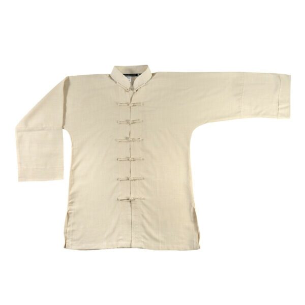 Chaqueta Kung Fu Lino gris - Imagen 6