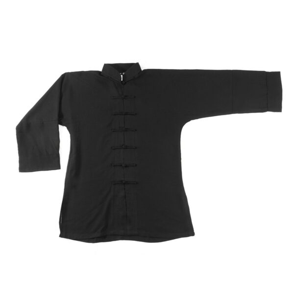 Chaqueta Kung Fu Lino gris - Imagen 10