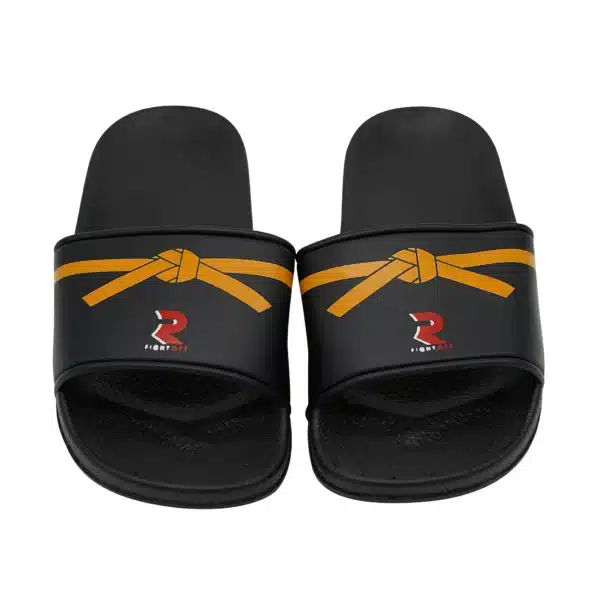 CHANCLA NEGRO / NARANJA FIGHT SPORT - Imagen 2