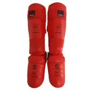 ESPINILLERA CON EMPEINE WACOKU WKF AZUL/ROJO