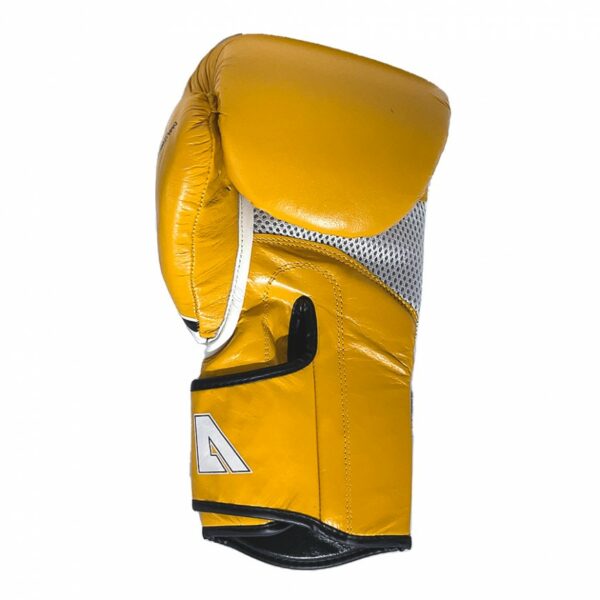GUANTE DE BOXEO NKL ALPHA AMARILLO-BLANCO/gris-rojo/negro-blanco/azul-piel de bufalo - Imagen 4