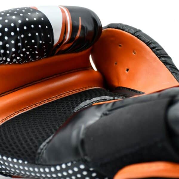 GUANTES DE BOXEO NKL 1990 NEGRO-PLATEADO//NEGRO-DORADO/NEGRO-NARANJA - Imagen 3