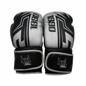 GUANTES DE BOXEO NKL 1990 NEGRO-PLATEADO//NEGRO-DORADO/NEGRO-NARANJA