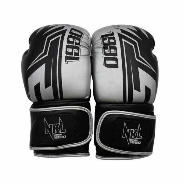 GUANTES DE BOXEO NKL 1990 NEGRO-PLATEADO//NEGRO-DORADO/NEGRO-NARANJA