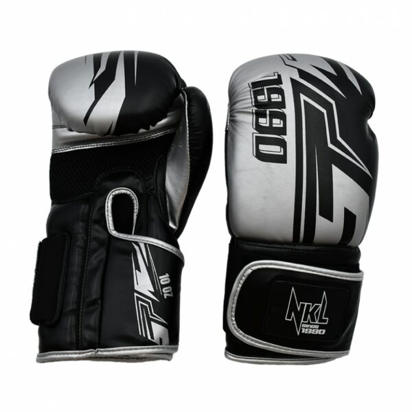 GUANTES DE BOXEO NKL 1990 NEGRO-PLATEADO//NEGRO-DORADO/NEGRO-NARANJA - Imagen 11