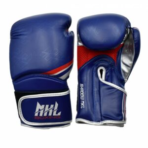GUANTES DE BOXEO  SHADOW AZUL-PLATEADO/NEGRO-DORADO