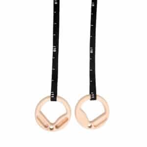 Gym Rings 23.5 cm x 32 mm. Finger Training. Correa 4.5 M x 25mm SUSPENSION TRAINER